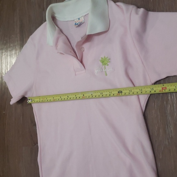 (M) Fun-Tees Sportswear Pastel VintaG Collared T-Shirt Hawaii Embroidered Tropic - Picture 5 of 6